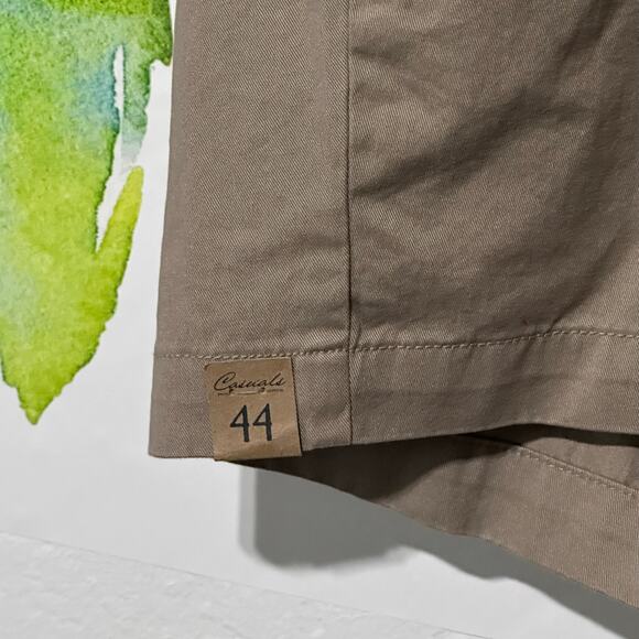 Roundtree & Yorke Causal Mens Chino Shorts Tan Cotton Blend Size 44 Relaxed Fit - Picture 2 of 4